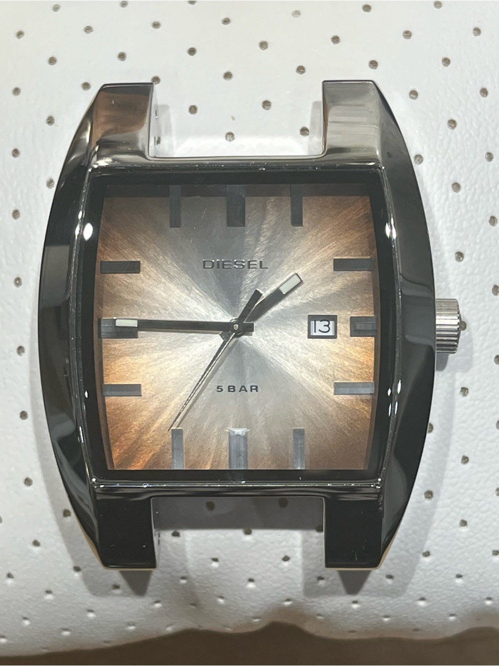 Diesel Men’s Brown Sunray Dial Stainless Steel Watch Head